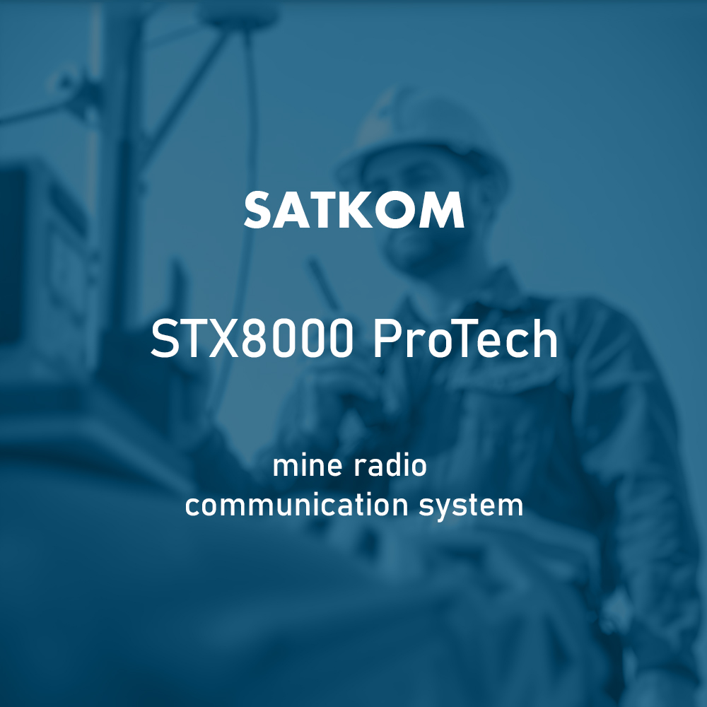 SATKOM STX8000 ProTech Maden Haberleşme Sistemi
